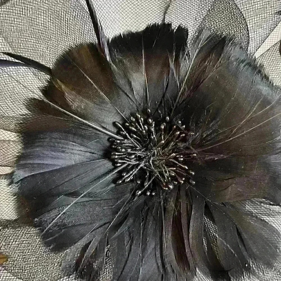 Fascinators with clip and headband (Black) - Picture 2 of 8